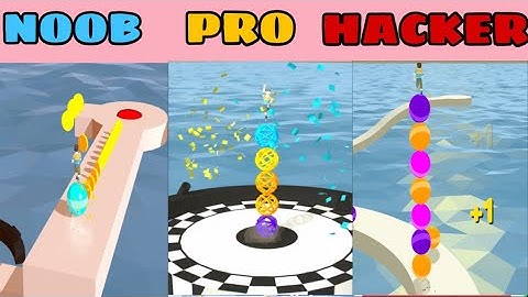 NOOB vs PRO vs HACKER in Stack Rider ❤️ All Levels Gameplay, NEW Games iOS, Android