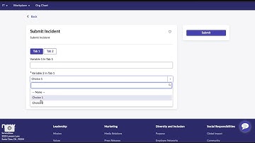 Tabbed Sections on Service Portal Catalog Items