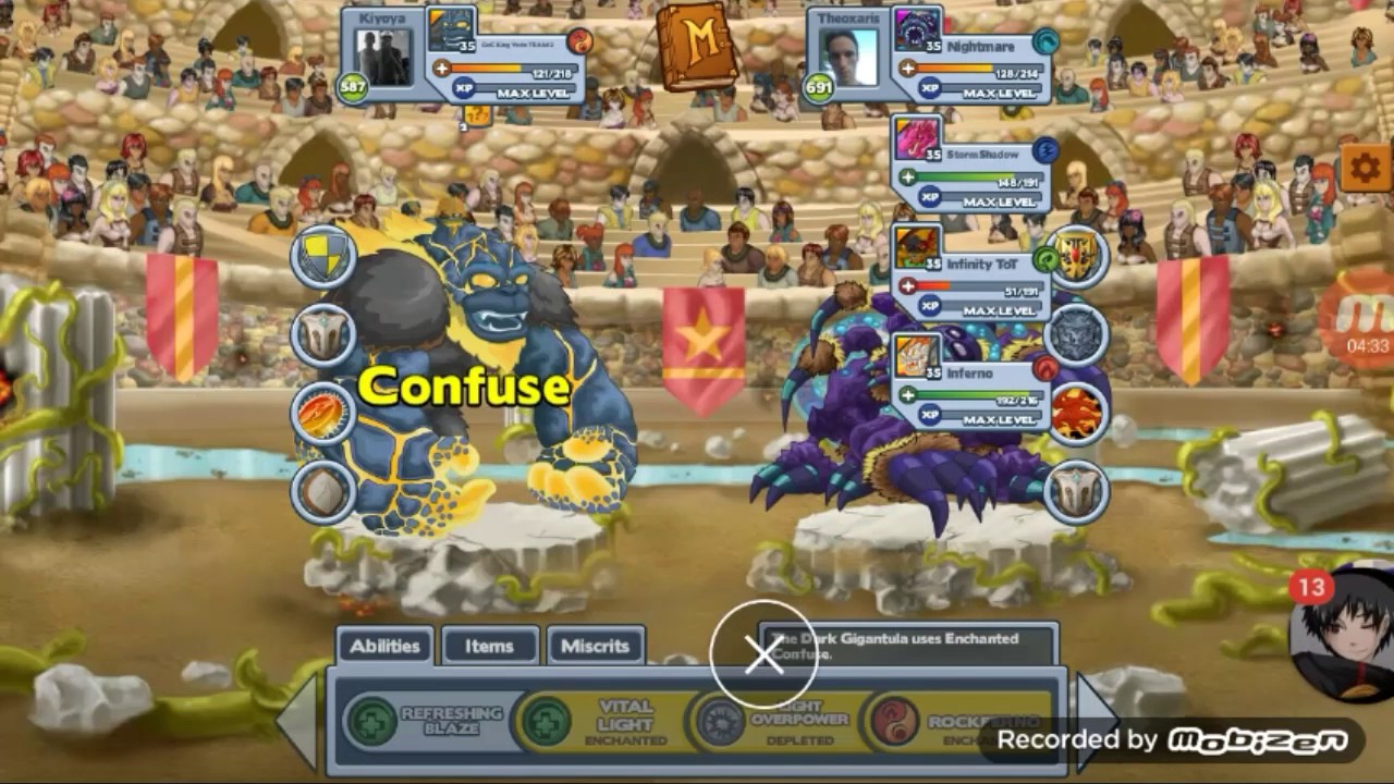 Miscrits:Kiyoya vs Theoxaris(ToT)