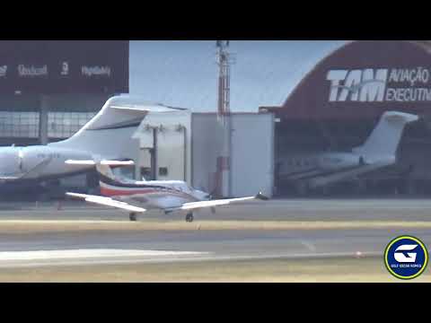 Decolagem do Pilatus PC-12 no Aeroporto de São Paulo Congonhas