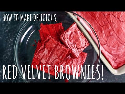 Red Velvet Brownies Easy Ingredient Recipe-11-08-2015