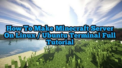 How to make Minecraft pocket edition server in Linux/Ubuntu