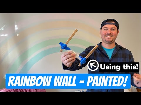 Video: How To Paint A Rainbow On A Wall