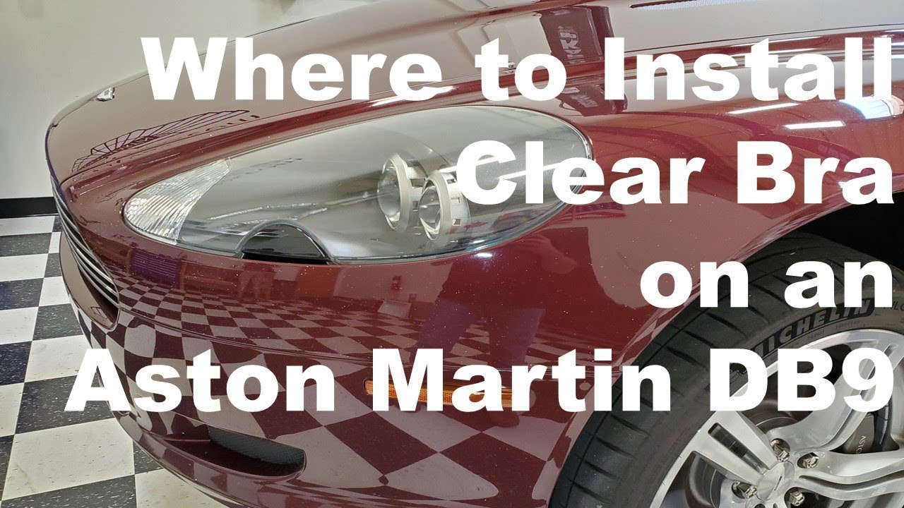 Where to Apply Clear Bra Paint Protection Film on an Aston Martin DB9