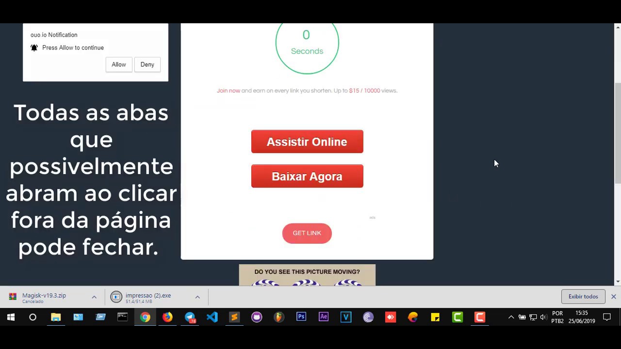 como baixar sem protetores de links sem anúncios como pular #bypass  #linkshortener 