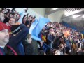 فرحة الجماهير الكتلان بعد الهدف الاول لبرشلونة
