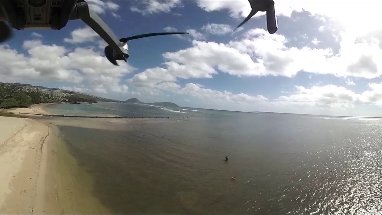 Waialae Beach in Honolulu   an Aerial 360° VR video