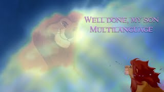 Well done, my son-Multilanguage Lion king 2