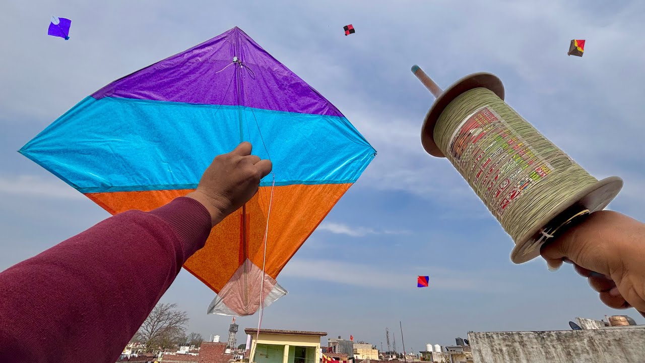 Kite Flying | Cut Other Kites | Long Kite Fighting | Kite