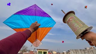 Kite Flying | Cut Other Kites | Long Kite Fighting | Kite Thumb
