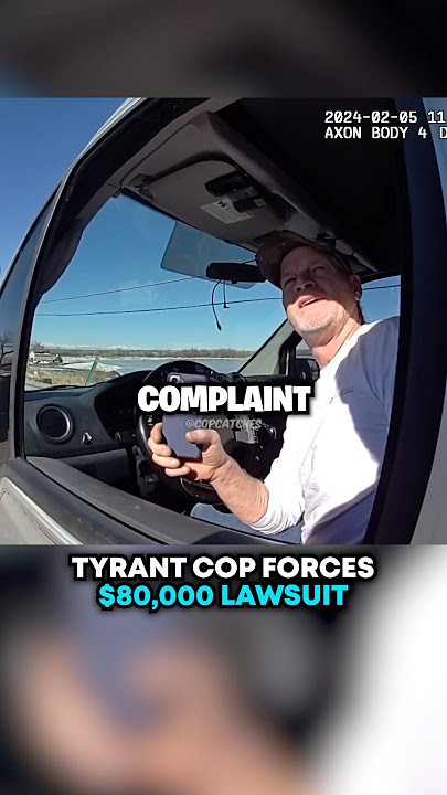 Tyrant Cop FORCES Lawsuit 😳😮