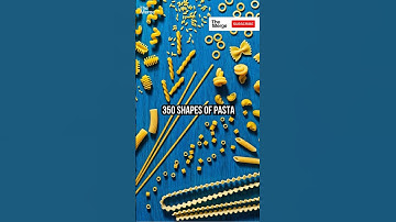 Why Pastas Have So Many Different Shapes? #shorts