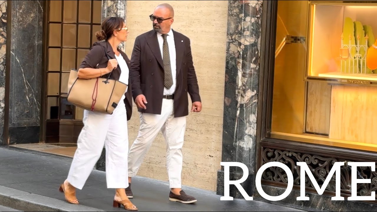 🌸ITALIAN STREET STYLE: WALK Through ROME🇮🇹