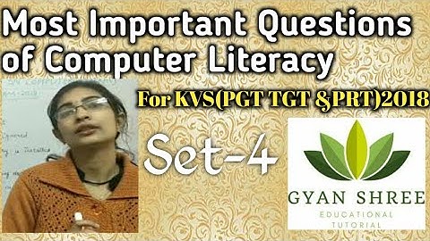 Most Important Questions of Computer Literacy | For UGC NET/JRF Paper-1 & RRB NTPC Exam 2020 |Set-4|