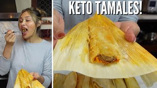 KETO TAMALES! How to Make the BEST Mexican Tamales with Pork | Just 3 NET CARBS!