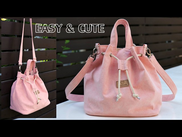 So Easy! Professional Drawstring Bag Anyone Can Make 🧵 - YouTube