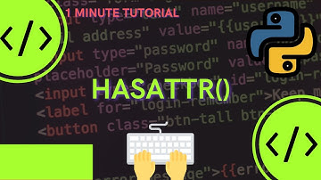 hasattr is used to check availability of attribute inside python class