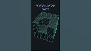 Boolean Subd Hack, in Blender  #blender3d