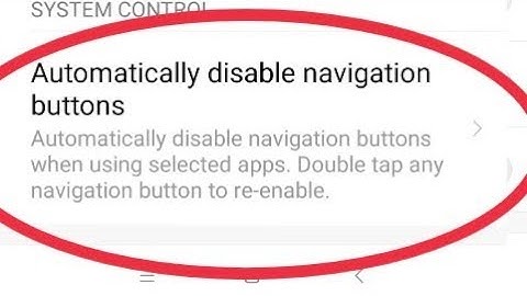 Automatically disable navigation buttons || System Control || Redmi Note 5 Pro