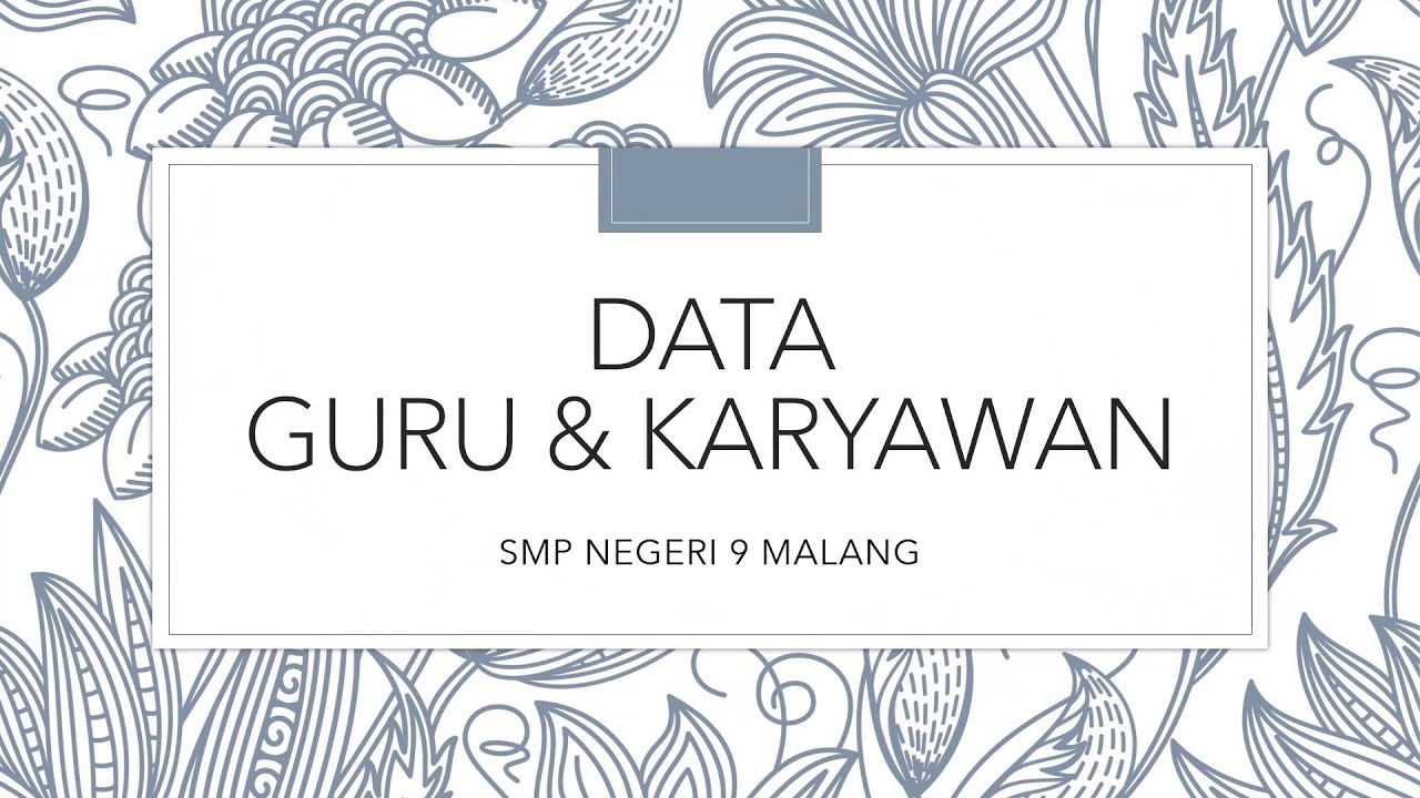 Pengenalan Guru dan Karyawan SMP Negeri 9 Malang