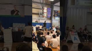 Jayson Tatum blocks another kid at his ProCamp