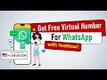 📲 Get FREE Virtual Numbers for WhatsApp (2025 Method) – No SIM Needed!