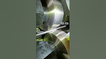 FEDA two rollers thread rolling machine is applied in making threads on ball screw. #manufacturing