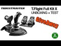 Fr tflight full kit x thrusmaster  unboxing test configuration  palonnier rglages fs2020