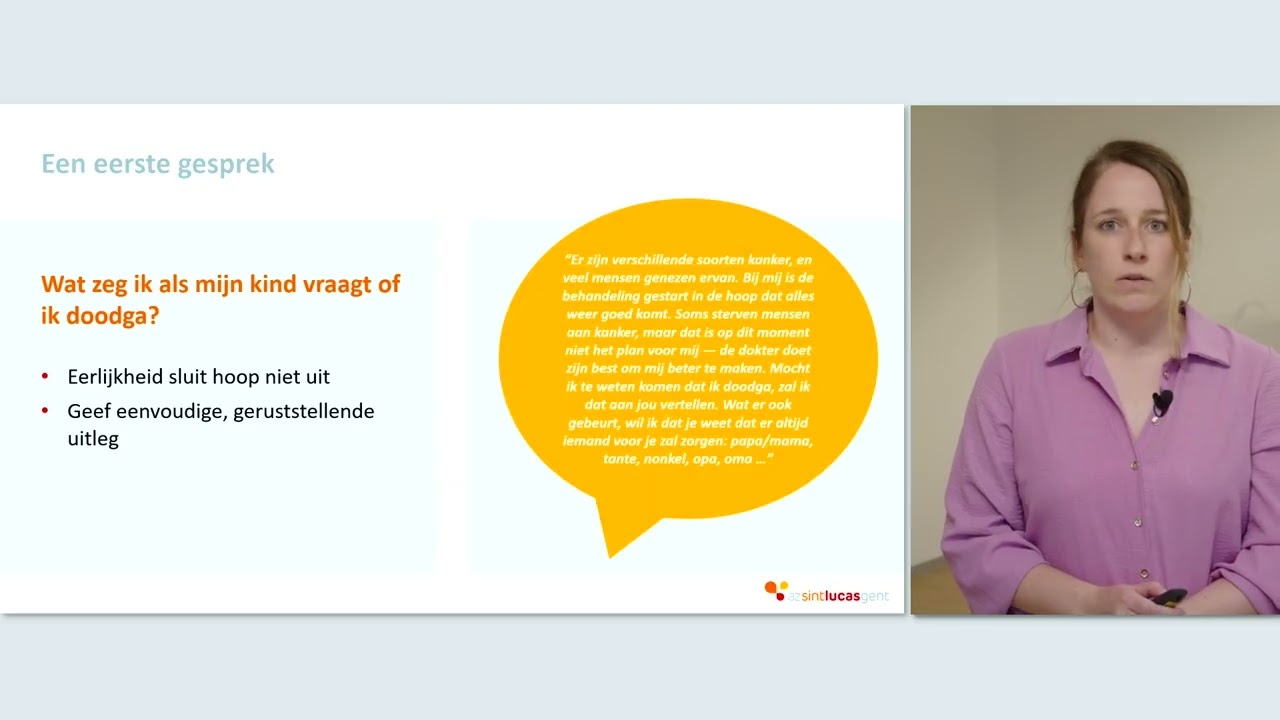 11 - AZ Sint-Lucas Gent - Katrien - Praten met kinderen over kanker
