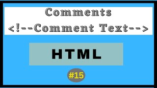 Comments Tag in HTML | Hindi |