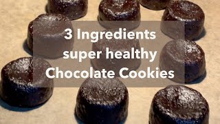 3-Ingredients World’s Healthiest Chocolate Cookies Recipe