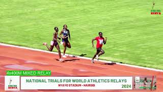 Mary MORAA beats Ugandans in 4x400M Mixed Relay|National Trials for World Athletics Relays 2024