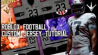 Roblox Paragon23 My Custom Jersey Tutorial Youtube - roblox football jersey template