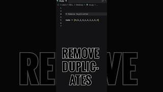 Remove Duplicates Using a Python Set 🧹