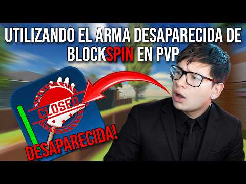 UTILICE EL ARMA DESAPARECIDA DE BLOCKSPIN BRAINROT Slap Y esto paso.. blockspin roblox