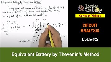 Class 12 Physics | Circuit Analysis | #22 Equivalent Battery by Thevenin