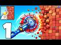 🧱Block Crusher Gameplay Walkthrough Levels 1–4 Break Blocks and Earn Rewards (Android, iOS)
