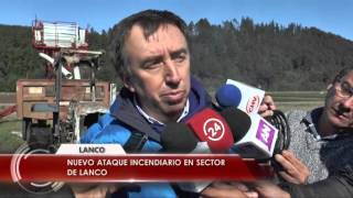 Ataque incendiario afectó a maquinaria en fundo de Lanco