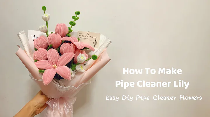 DIY Lily Flower | how to make beautiful lily flowers with pipe cleaners | easy lily flower craft