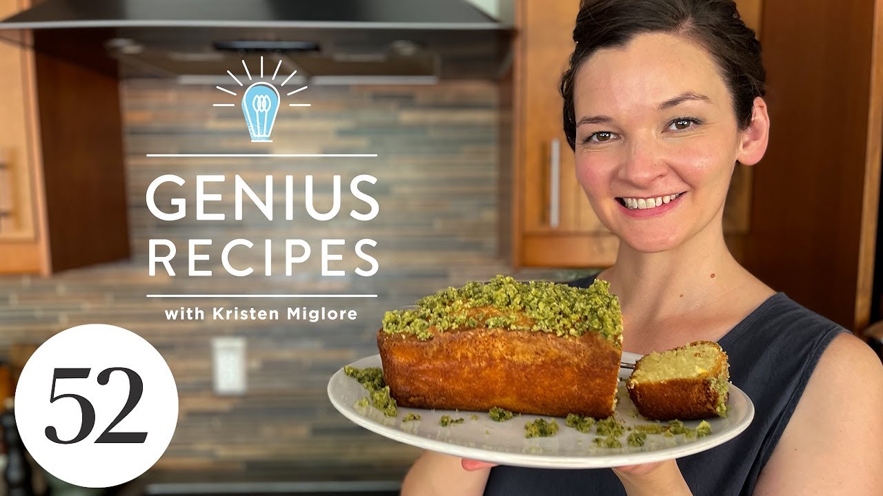 This Perfect Basil Sugar Pound Cake Sparkles | Genius Recipes