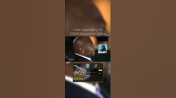 Free Legendary M4 Garena Vs Global 😂😂#codm #memes#legendarygun