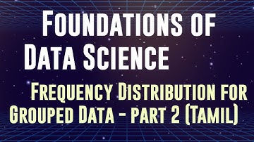 Frequency Distribution for Grouped Data with Example in Tamil