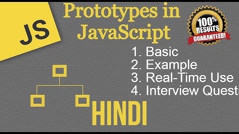 JavaScript prototype in Hindi  | Examples | Interview Questions