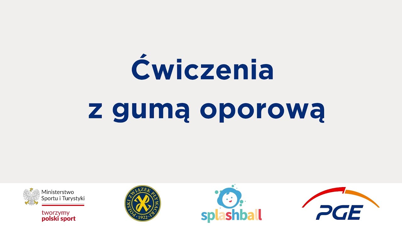 Ćwiczenia z gumą oporową