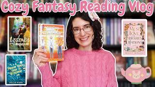 Reading Vlog: Cozy Fantasy Featuring Bookshops and Libraries