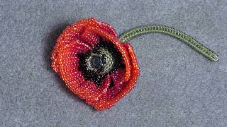 : Tutorial: Beaded Poppy Flower/seed head. Part 1.     .