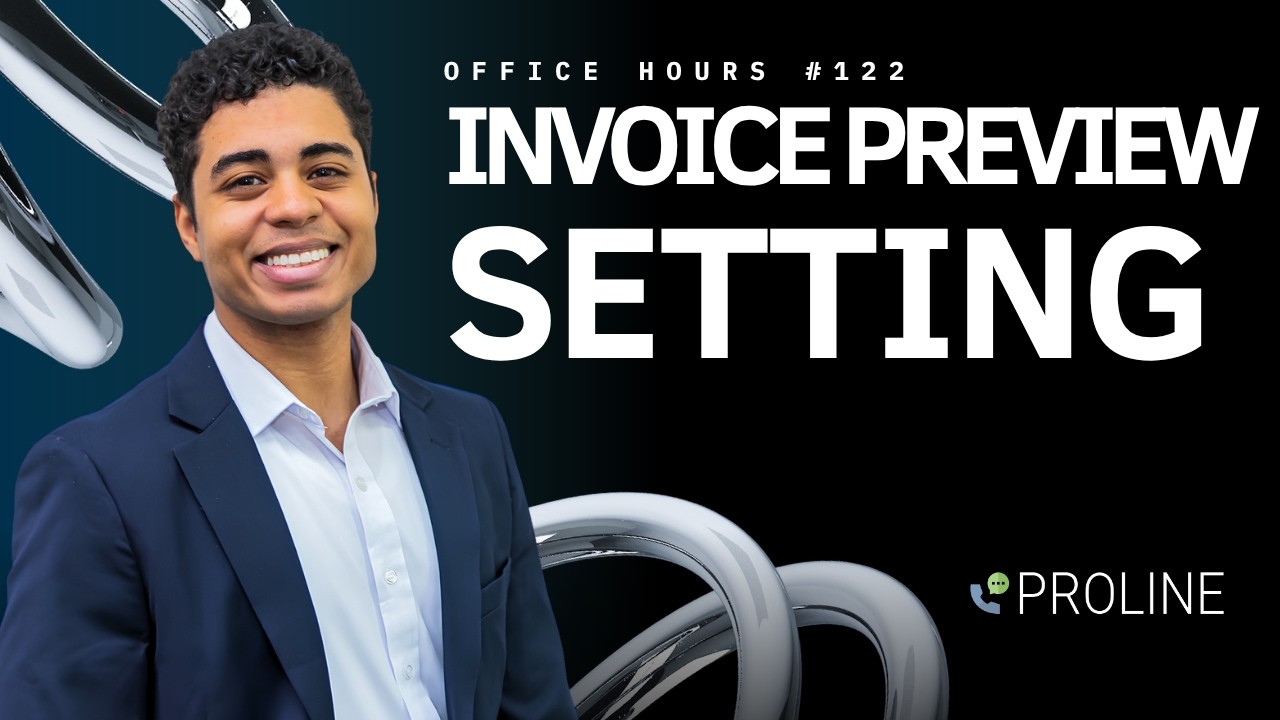 Invoice Preview Settings in ProLine | Office Hours #122 - YouTube