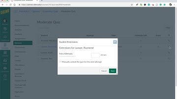 How to Moderate a Quiz in Canvas
