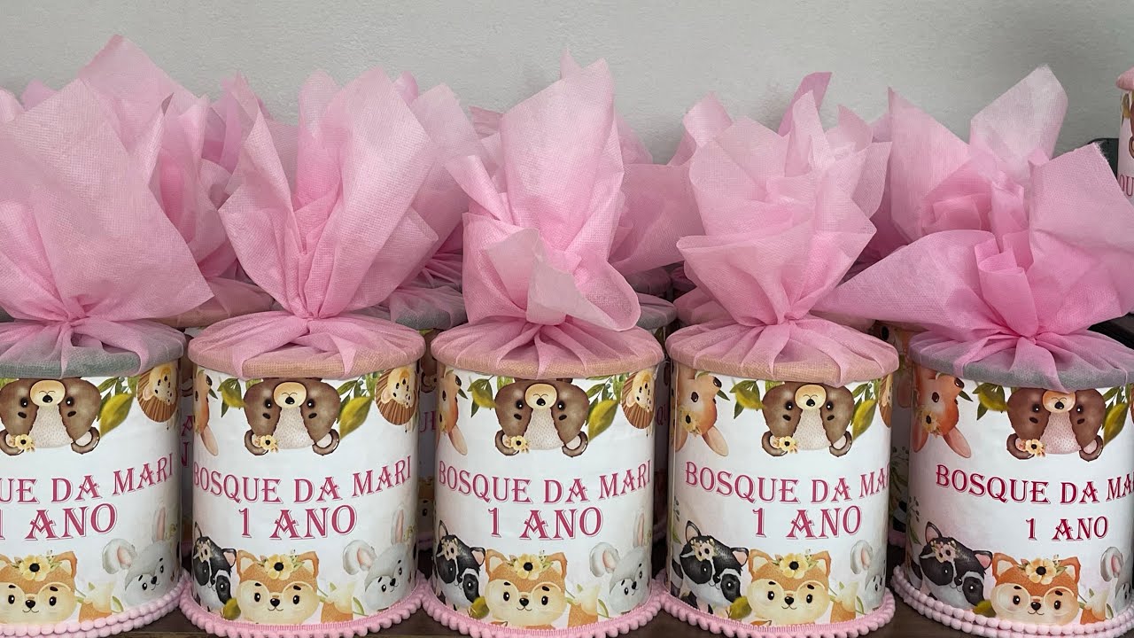 Como fazer lembrancinhas/centro de mesa com lata de leite