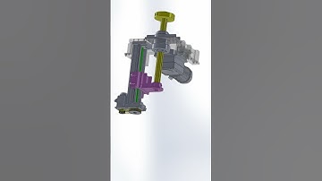 Lift + Rotate #3dprinting #mechanism #machine #solidworks#simulation